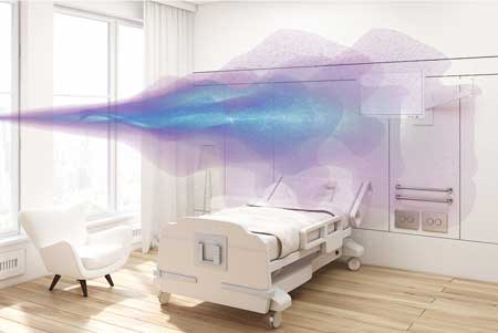 Vapour permeability of furniture for clinical or palliative care