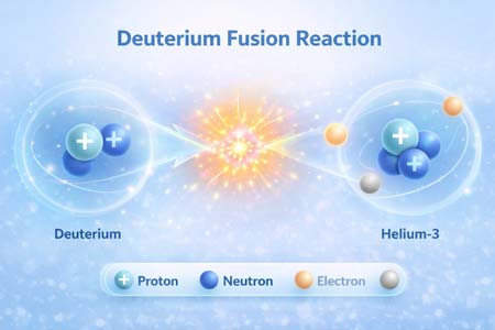 Deuterium fusion reaction