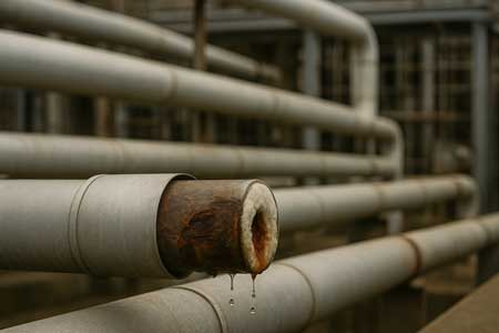 Oil rig CUI lamination failure