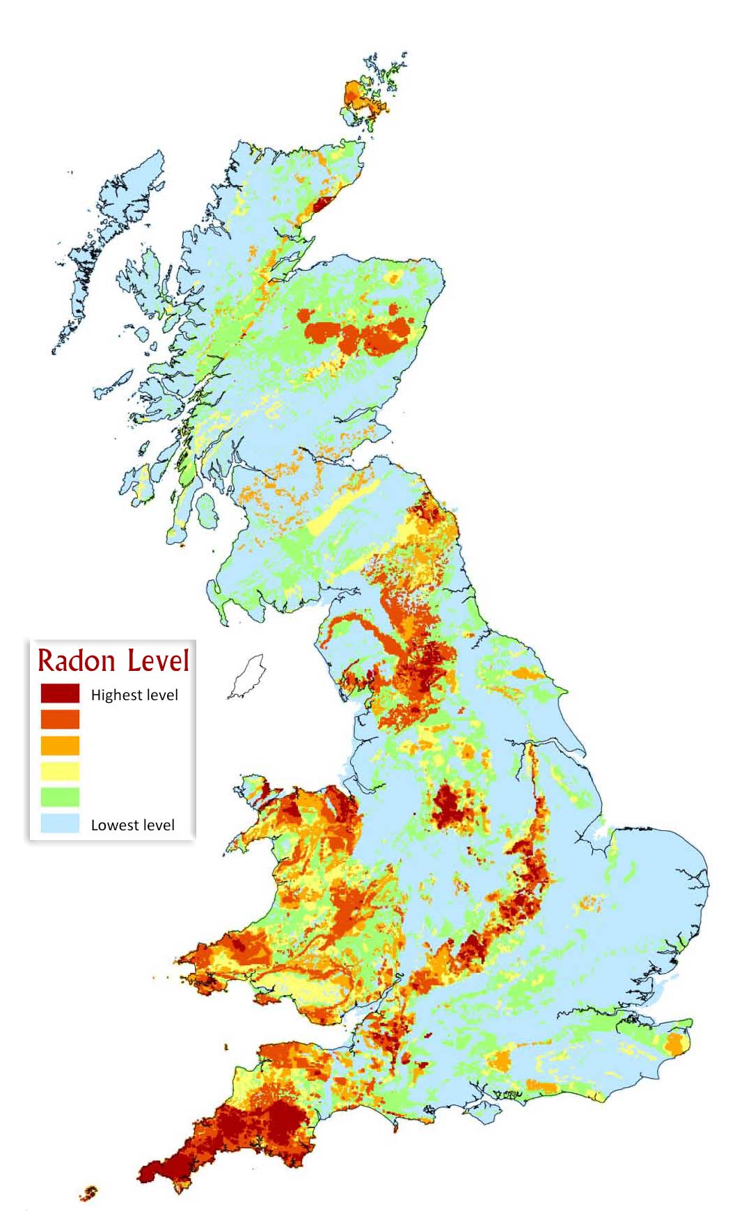 Radon Map Of Uk