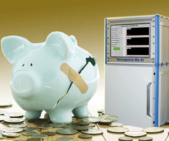 Measuring the vapor permeavility of a contaoiner or enclosure