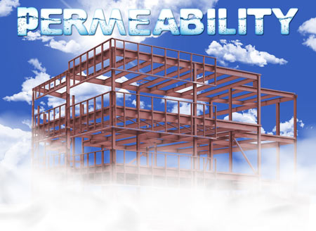 Steel construcrions and vapour permeability control