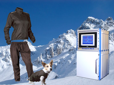 Wind and water resistant clothing through permeability testing